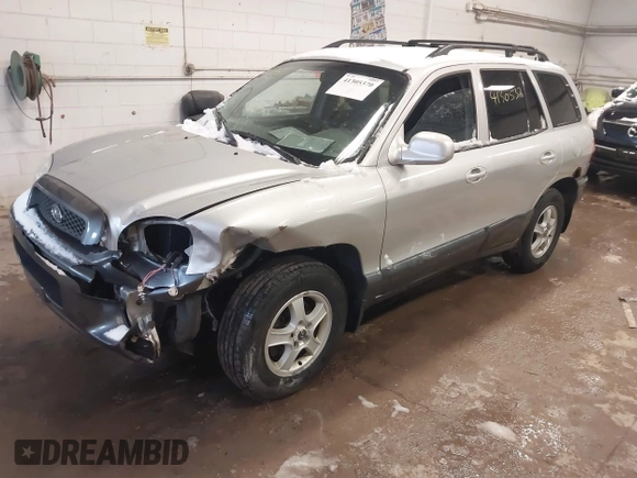 2003 Hyundai Santa Fe GLS with VIN KM8SC73D83U428723, listed as a IAAI auction lot 41305370 with 244,579 mi miles. Bid and sale history available at carsss.com. Image 2.