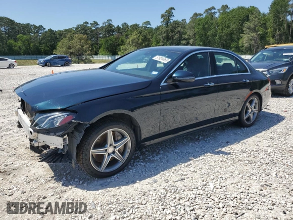2017 Mercedes-Benz E with VIN WDDZF4JB0HA028891, listed as a Copart auction lot 51920465 with 81,156 mi miles and Salvage Title. Bid and sale history available at carsss.com. Image 1.