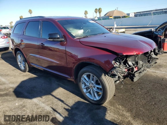2023 Dodge Durango GT Premium with VIN 1C4RDHDG3PC551923, listed as a Copart auction lot 68006334 with 18,693 mi miles and Salvage title. Bid and sale history available at DreamBid. Image 4.