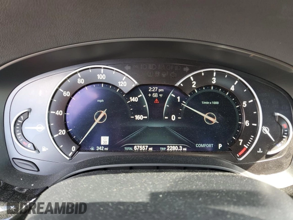 2019 BMW 5 Series 530i xDrive z VIN WBAJA7C51KG911480, wystawiony jako Copart lot #58219105 z przebiegiem 67 557 mil mil oraz Szkoda całkowita • Salvage title. Historia ofert i sprzedaży dostępna na DreamBid. Obrazek 9.