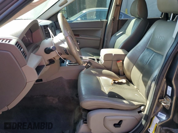 2006 Jeep Grand Cherokee Limited with VIN 1J4HS58N76C136007, listed as a Copart auction lot 77489034 with 117,023 mi miles and Salvage title. Bid and sale history available at DreamBid. Image 7.