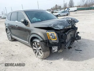 2021 Kia Telluride EX with VIN 5XYP34HC0MG162318, listed as a IAAI auction lot 41837489 with 110,922 mi miles and . Bid and sale history available at DreamBid. Image 1.