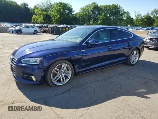 2019 Audi A5 Sportback Premium with VIN WAUANCF52KA077022, listed as a Copart auction lot 65240095 with 66,477 mi miles and Salvage title. Bid and sale history available at DreamBid. Image 1.