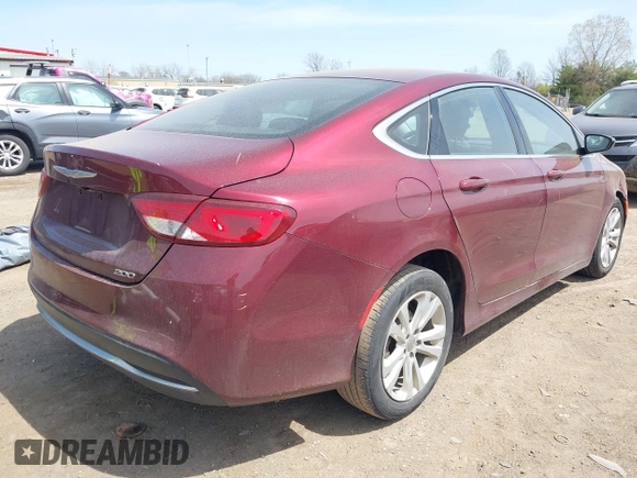 2015 Chrysler 200 Limited with VIN 1C3CCCABXFN747787, listed as a IAAI auction lot 42059276 with 145,176 mi miles. Bid and sale history available at carsss.com. Image 4.