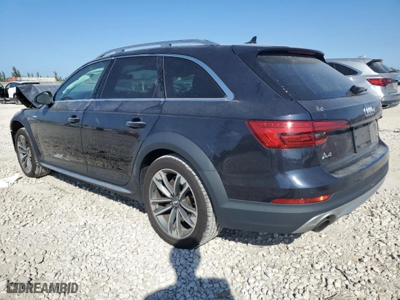 2017 Audi allroad Premium Plus with VIN WA18NBF40HA168764, listed as a Copart auction lot 44551895 with 104,500 mi miles and Salvage Title. Bid and sale history available at carsss.com. Image 2.