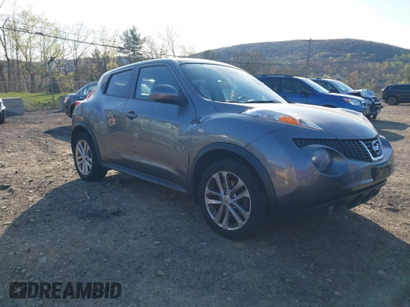 2014 Nissan Juke S with VIN JN8AF5MV5ET359232, listed as a IAAI auction lot 42097888 with Not Provided miles. Bid and sale history available at carsss.com. Image 1.