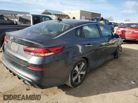 2019 Kia Optima S with VIN 5XXGT4L30KG377044, listed as a Copart auction lot 46994765 with 83,962 mi miles and Salvage Title. Bid and sale history available at carsss.com. Image 3.