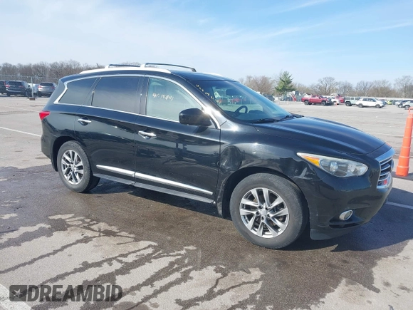 2015 Infiniti QX60 with VIN 5N1AL0MM9FC508107, listed as a IAAI auction lot 41918441 with 141,418 mi miles. Bid and sale history available at carsss.com. Image 1.