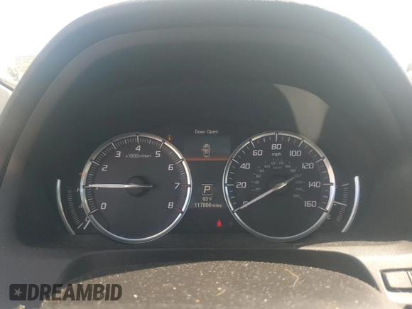 2015 Acura TLX Technology with VIN 19UUB2F55FA001885, listed as a Copart auction lot 61438755 with 117,800 mi miles and Salvage title. Bid and sale history available at DreamBid. Image 9.
