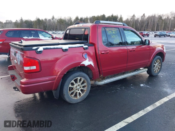 2007 Ford Explorer Sport Trac Limited z VIN 1FMEU53K77UA96602, wystawiony jako IAAI lot #41231896 z przebiegiem 154 096 mil mil oraz . Historia ofert i sprzedaży dostępna na DreamBid. Obrazek 4.