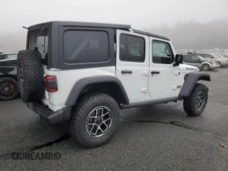 2025 Jeep Wrangler Rubicon with VIN 1C4PJXFN0SW546739, listed as a Copart auction lot 51776505 with 830 mi miles and Clean title. Bid and sale history available at DreamBid. Image 3.