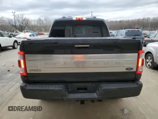 2022 Ford F-150 XL with VIN 1FTFW1EDXNFA24966, listed as a Copart auction lot 49545105 with 33,704 mi miles and Salvage Title. Bid and sale history available at DreamBid. Image 6.