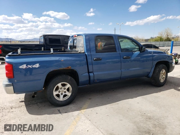 2005 Dodge Dakota SLT with VIN 1D7HW48N15S306375, listed as a Copart auction lot 52235115 with 171,047 mi miles and Clean Title. Bid and sale history available at carsss.com. Image 3.