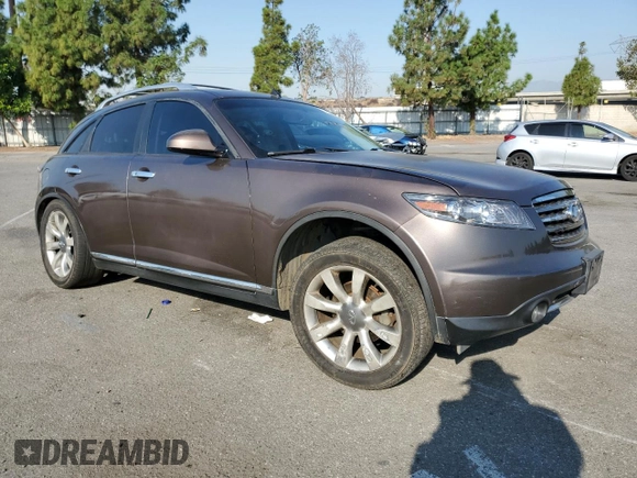 2006 Infiniti FX with VIN JNRAS08U26X102471, listed as a Copart auction lot 74024984 with 191,838 mi miles and Salvage Title. Bid and sale history available at DreamBid. Image 4.