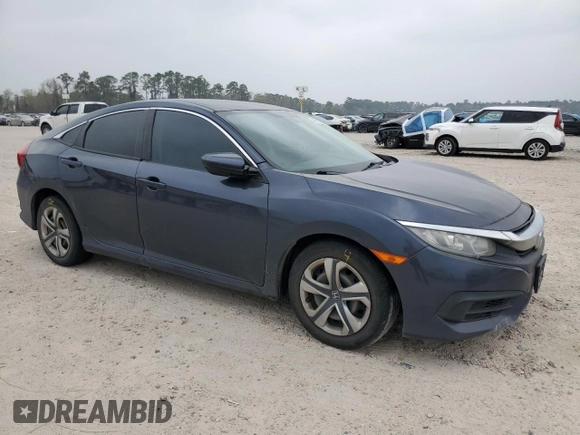 2017 Honda Civic Sedan LX with VIN 19XFC2F59HE081874, listed as a Copart auction lot 48633845 with 148,908 mi miles and Salvage Title. Bid and sale history available at carsss.com. Image 4.