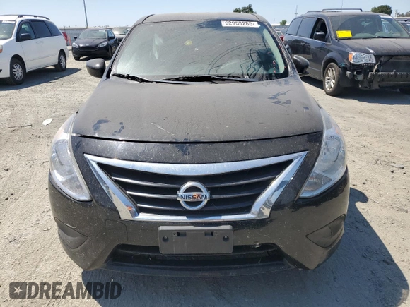 2017 Nissan Versa SV with VIN 3N1CN7AP4HL840948, listed as a Copart auction lot 62953285 with Not provided miles and Salvage title. Bid and sale history available at DreamBid. Image 5.