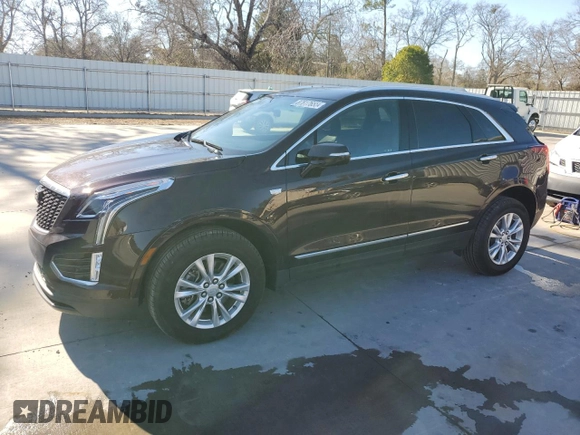 2021 Cadillac XT5 FWD Luxury with VIN 1GYKNAR47MZ149457, listed as a Copart auction lot 87817655 with 42,328 mi miles and Salvage Title. Bid and sale history available at carsss.com. Image 1.