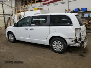 2020 Dodge Grand Caravan SE with VIN 2C4RDGBG0LR196885, listed as a Copart auction lot 43585545 with 124,942 mi miles and Salvage Title. Bid and sale history available at DreamBid. Image 2.