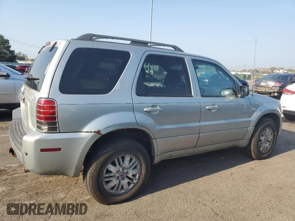 2005 Mercury Mariner Luxury z VIN 4M2CU57125DJ16694, wystawiony jako Copart lot #69063704 z przebiegiem 222 793 mil mil oraz Szkoda całkowita • Salvage title. Historia ofert i sprzedaży dostępna na DreamBid. Obrazek 3.