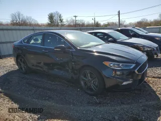 2017 Ford Fusion Sport with VIN 3FA6P0VP2HR249333, listed as a Copart auction lot 49861145 with 77,577 mi miles and Salvage Title. Bid and sale history available at carsss.com. Image 4.