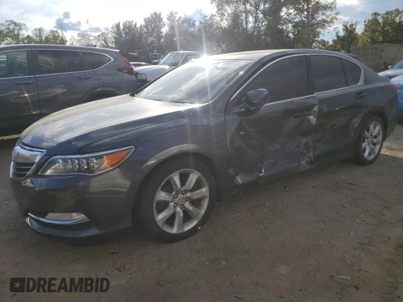 2014 Acura RLX with VIN JH4KC1F37EC004123, listed as a Copart auction lot 76392104 with 195,906 mi miles and Salvage Title. Bid and sale history available at carsss.com. Image 1.