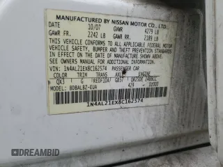2008 Nissan Altima 2.5 S with VIN 1N4AL21EX8C162574, listed as a Copart auction lot 47375575 with 214,406 mi miles and Salvage Title. Bid and sale history available at carsss.com. Image 15.