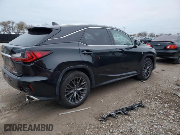 2018 Lexus RX with VIN 2T2BZMCA7JC145274, listed as a Copart auction lot 81988004 with 100,574 mi miles and Salvage Title. Bid and sale history available at carsss.com. Image 3.
