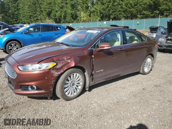 2016 Ford Fusion SE Hybrid with VIN 3FA6P0LU9GR166599, listed as a Copart auction lot 53309285 with 57,677 mi miles and Salvage Title. Bid and sale history available at carsss.com. Image 1.