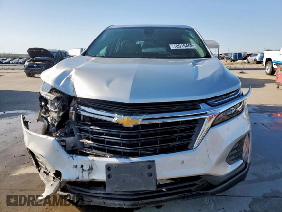 2022 Chevrolet Equinox LT with VIN 3GNAXKEV2NL212058, listed as a Copart auction lot 50015495 with 44,651 mi miles and Salvage Title. Bid and sale history available at DreamBid. Image 5.