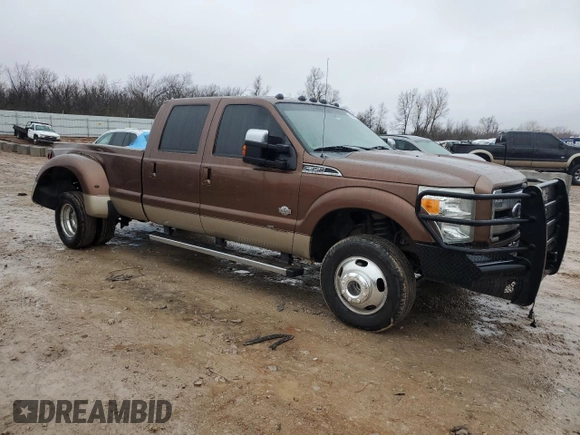 2012 Ford F-350 XL with VIN 1FT8W3DT8CEA79884, listed as a Copart auction lot 42597905 with 256,009 mi miles and Salvage Title. Bid and sale history available at DreamBid. Image 4.