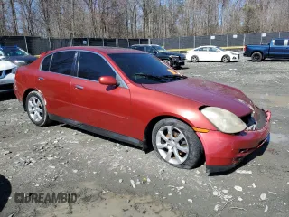 2003 Infiniti G35 w/Leather with VIN JNKCV51E03M335812, listed as a Copart auction lot 49454515 with Not Provided miles and Salvage Title. Bid and sale history available at carsss.com. Image 4.