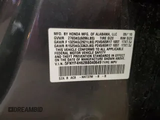2011 Honda Pilot EX-L z VIN 5FNYF4H62BB040649, wystawiony jako Copart lot #56699035 z przebiegiem 192 874 mil mil oraz Szkoda całkowita • Salvage title. Historia ofert i sprzedaży dostępna na DreamBid. Obrazek 13.