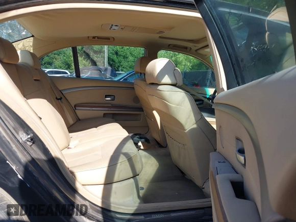 2004 BMW 7 Series 745Li with VIN WBAGN63594DS54487, listed as a IAAI auction lot 42497386 with 125,813 mi miles and . Bid and sale history available at DreamBid. Image 8.