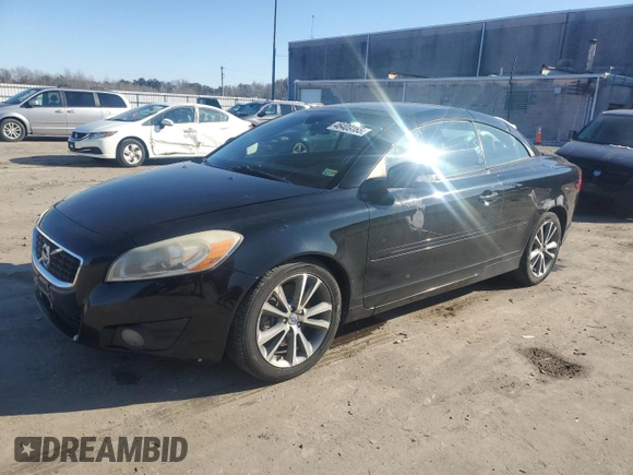 2012 Volvo C70 T5 with VIN YV1672MC3CJ131910, listed as a Copart auction lot 46403165 with 161,270 mi miles and Salvage Title. Bid and sale history available at carsss.com. Image 1.