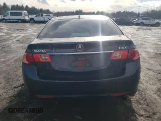2012 Acura TSX Tech Pkg with VIN JH4CU2F62CC008451, listed as a Copart auction lot 45272625 with 179,434 mi miles and Salvage Title. Bid and sale history available at carsss.com. Image 6.