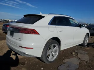 2023 Audi Q8 Premium with VIN WA1AVBF1XPD024739, listed as a Copart auction lot 88641505 with 21,585 mi miles and Salvage title. Bid and sale history available at DreamBid. Image 3.