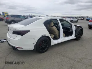2015 Acura TLX V6 Advance with VIN 19UUB2F74FA025015, listed as a Copart auction lot 47667405 with 94,506 mi miles and Salvage Title. Bid and sale history available at carsss.com. Image 3.