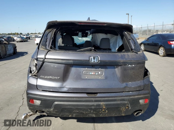 2019 Honda Passport EX-L with VIN 5FNYF7H59KB008466, listed as a Copart auction lot 74487804 with Not Provided miles and Non Repairable. Bid and sale history available at carsss.com. Image 6.