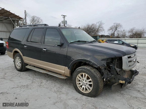 2014 Ford Expedition EL XLT with VIN 1FMJK1H51EEF27927, listed as a Copart auction lot 48127985 with 105,765 mi miles and Clean Title. Bid and sale history available at carsss.com. Image 4.