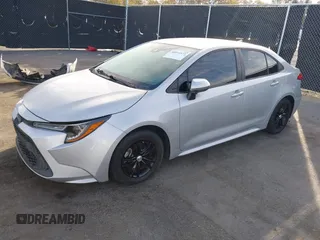 2020 Toyota Corolla L with VIN 5YFDPRAEXLP024439, listed as a IAAI auction lot 40974525 with 75,481 mi miles. Bid and sale history available at carsss.com. Image 2.
