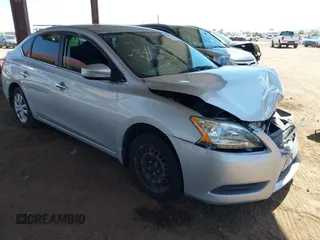 2015 Nissan Sentra S with VIN 3N1AB7AP0FY285531, listed as a IAAI auction lot 42099970 with 162,569 mi miles. Bid and sale history available at carsss.com. Image 1.