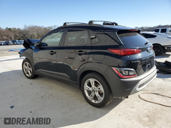 2023 Hyundai Kona SEL with VIN KM8K32ABXPU974059, listed as a Copart auction lot 46161695 with 29,762 mi miles and Salvage Title. Bid and sale history available at DreamBid. Image 2.