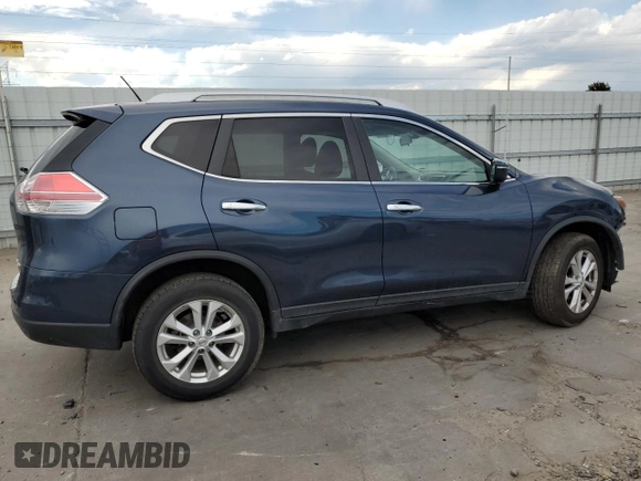 2015 Nissan Rogue SV z VIN KNMAT2MV5FP587180, wystawiony jako Copart lot #60334455 z przebiegiem 64 267 mil mil oraz Szkoda całkowita • Salvage title. Historia ofert i sprzedaży dostępna na DreamBid. Obrazek 3.