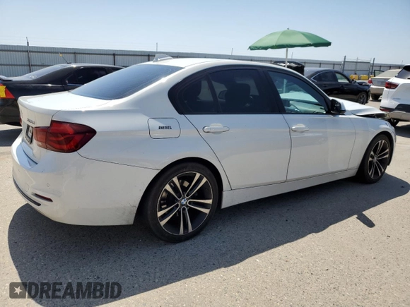 2018 BMW 3 Series 328d with VIN WBA8E5C56JA507664, listed as a Copart auction lot 60083895 with 94,331 mi miles and Salvage title. Bid and sale history available at DreamBid. Image 3.