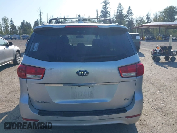 2016 Kia Sedona SX with VIN KNDMC5C19G6140582, listed as a IAAI auction lot 42086075 with 112,474 mi miles. Bid and sale history available at carsss.com. Image 16.