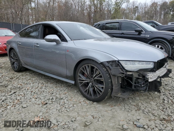 2017 Audi A7 Premium Plus z VIN WAUW2AFC3HN125808, wystawiony jako Copart lot #81221854 z przebiegiem 70 842 mil mil oraz Szkoda całkowita • Salvage title. Historia ofert i sprzedaży dostępna na DreamBid. Obrazek 4.