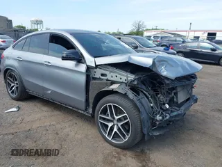 2016 Mercedes-Benz GLE 450 AMG with VIN 4JGED6EB8GA038602, listed as a IAAI auction lot 42166862 with 101,490 mi miles and . Bid and sale history available at DreamBid. Image 1.