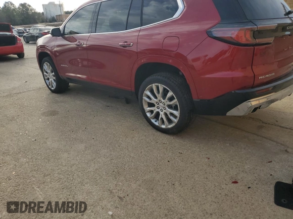 2024 GMC Acadia FWD Denali z VIN 1GKENLKS4RJ209535, wystawiony jako Copart lot #45480725 z przebiegiem Nie podano mil oraz Szkoda całkowita • Salvage title. Historia ofert i sprzedaży dostępna na DreamBid. Obrazek 2.