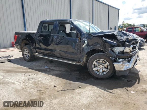 2023 Ford F-150 XL with VIN 1FTFW1E88PFC77984, listed as a Copart auction lot 62222845 with 36,957 mi miles and Salvage title. Bid and sale history available at DreamBid. Image 4.