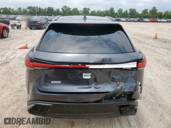 2024 Lexus RX 350 with VIN 2T2BAMCA4RC045510, listed as a Copart auction lot 59667795 with 3,143 mi miles and Salvage title. Bid and sale history available at DreamBid. Image 6.